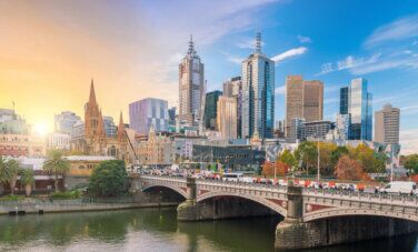 Melbourne city view web banner on campus information session