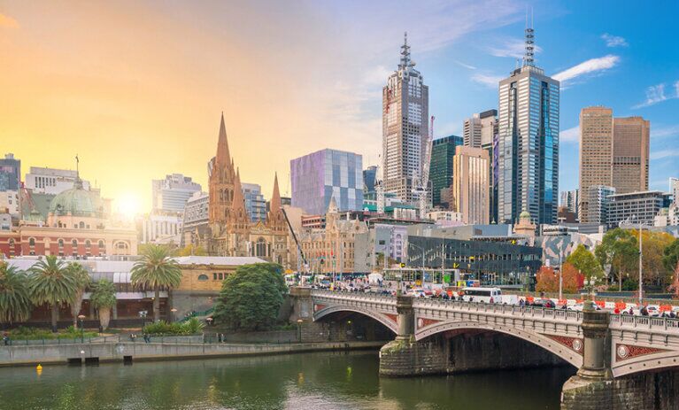 Melbourne city view - information night mobile image