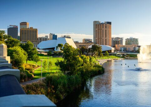 Adelaide city view campus info session